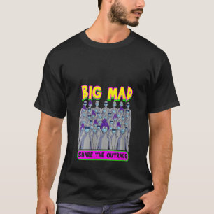 Womens Big Mad Npc Meme Grey People Face Mask Meme T-Shirt
