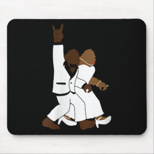 Womens Bigfoot Rock N Roll Newlywed Wedding Gift F Mouse Pad