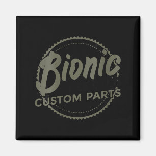 Womens Bionic Knee Club Parts Funny Knee Replaceme Magnet