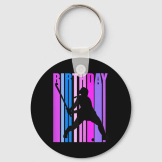 Womens Birthday Field Hockey Player Sports Girls T Keychain