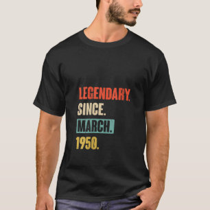 Womens Birthday March 73Rd Decoration 73 Years Old T-Shirt
