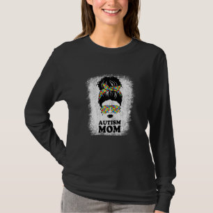Womens Black Autism Mom Autism Awareness Mom Autis T-Shirt