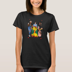 Womens Black Mexican Womens Half Mexican Grenada G T-Shirt