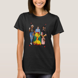 Womens Black Mexican Womens Half Mexican Grenada G T-Shirt