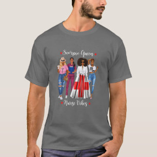 Womens Black Nurse Scorpio Queen November October T-Shirt