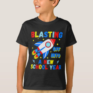 Womens Blasting Off Into A New School Year Cute Ro T-Shirt