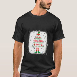Womens Bleached Elf Xmas The Best Way To Spread Ch T-Shirt