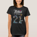 Womens Blessed by God for 21 Years 21st Birthday A T-Shirt<br><div class="desc">Womens Blessed by God for 21 Years 21st Birthday Anniversary</div>