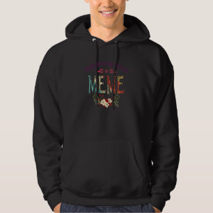 Womens Blessed To Be Called Meme Floral Funny Moth Hoodie