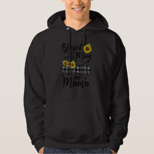 Womens Blessed To Be Called Mom And Momo Floral Mo Hoodie