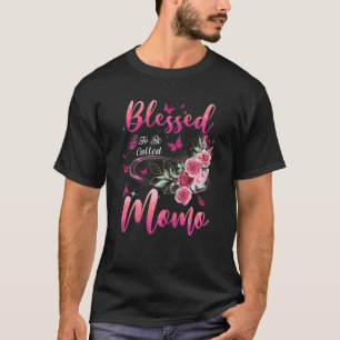 Womens Blessed To Be Called Momo Cute Girls Women T-Shirt
