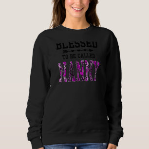 Womens Blessed to be called Nanny Mother's Day fl Sweatshirt