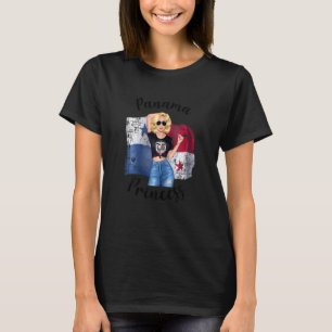 Womens Blonde Panama Princess Cute Panamanian Mom T-Shirt