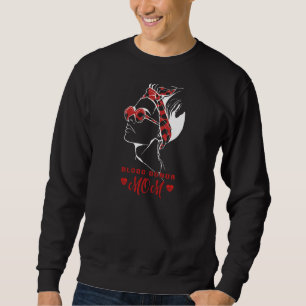 Womens Blood Donation Day Life Saver Dispenser Blo Sweatshirt