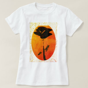 Womens Blue Rose Basic T-Shirt