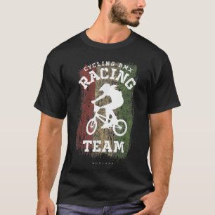 Womens BMX Bike Hungary Flag Biking Cycling Racing T-Shirt