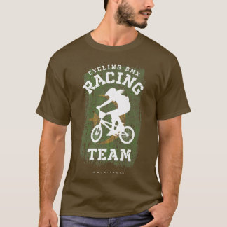Womens BMX Bike Mauritania Flag Biking Cycling Rac T-Shirt