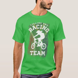 Womens BMX Bike South Africa Flag Biking Cycling R T-Shirt