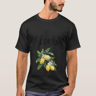 Womens Bodrum Lemon Art Turkish Fruit Lover Turkey T-Shirt