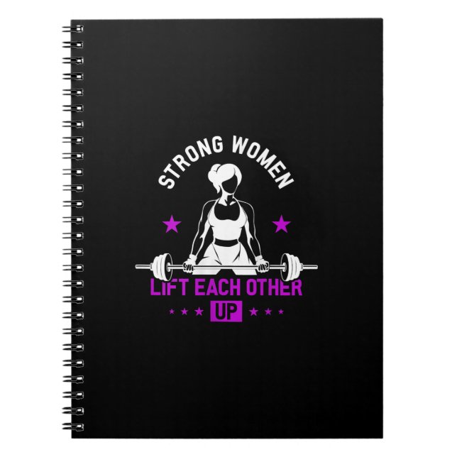 Womens Bodybuilding Gym Workout And Funny Training Notebook (Front)