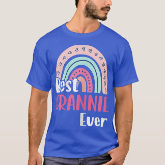 Womens Boho Rainbow Best Grannie Ever Funny Mother T-Shirt