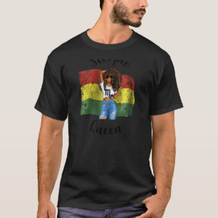Womens Bolivia Scorpio Queen Afro Hair African Bol T-Shirt