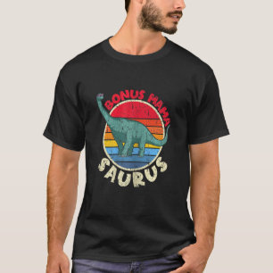 Womens Bonus Mama Saurus Brachiosaurus Diplodocus T-Shirt