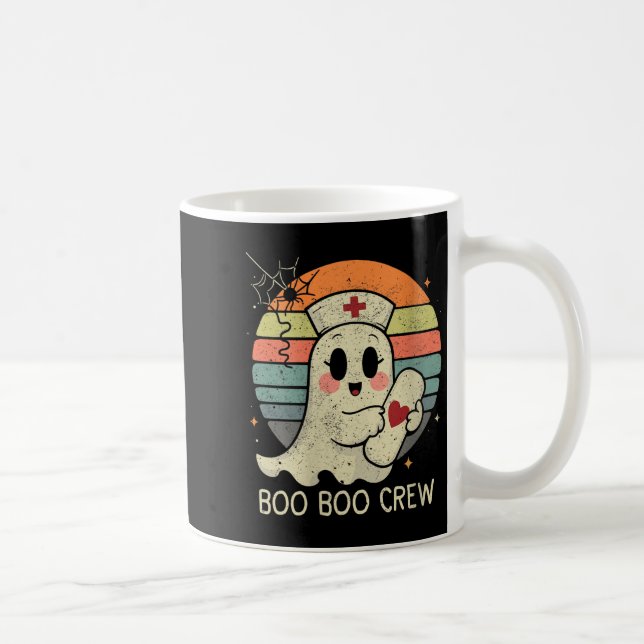 Womens Boo Boo Crew Nurse Halloween For Women V-ne Coffee Mug (Right)