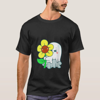 Womens Boo Flower Birthday Girl Twin Coquette Hear T-Shirt