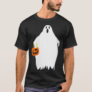 Womens Boo Halloween Apparel  Ghost Halloween VNec T-Shirt