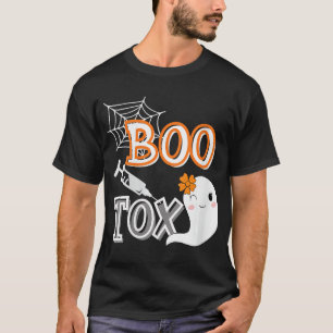 Womens BOO-Tox Nurse Injector Halloween Filler Bot T-Shirt