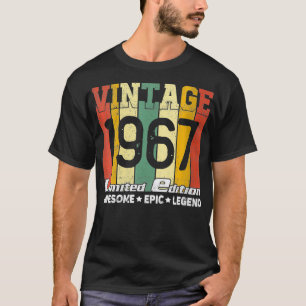 Womens Born In 1967  54th Birthday Gift Awesome Ep T-Shirt