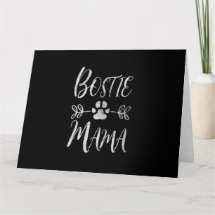Womens Bostie Mama Shirt Boston Terrier Lover Card