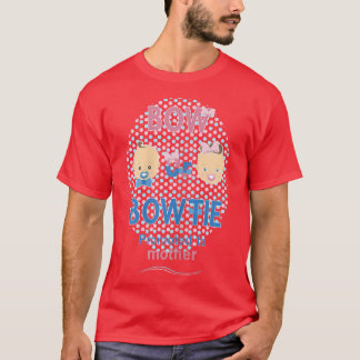 Womens Bow Or Bow Tie Promoted to Mother Gender Re T-Shirt