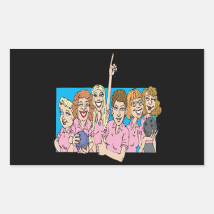 Womens Bowling Team Sticker