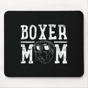 Womens Boxer Dog Mom Mama Gift Mouse Pad