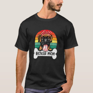Womens Boxer Mom Dog Mom T-Shirt