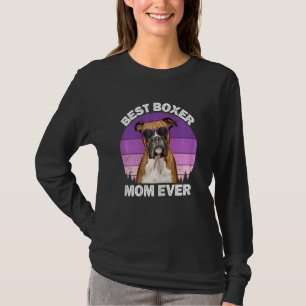 Womens Boxer Mom Vintage Boxer Dog Owner Women G T-Shirt