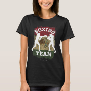 Womens Boxing Mexico Combat Sports Fighter Boxing T-Shirt