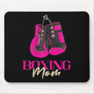 Womens Boxing Mom Boxer Boxing Gloves Kickboxing K Mouse Pad