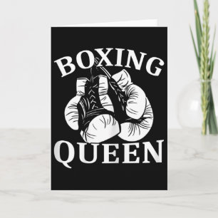 Womens Boxing Queen Fighter Kickboxing Card