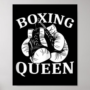 Womens Boxing Queen Fighter Kickboxing  Poster