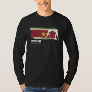 Womens Boxing Suriname Combat Sports Fighter Boxin T-Shirt
