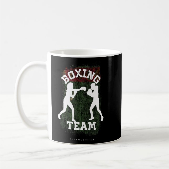 Womens Boxing Turkmenistan Combat Sports Fighter B Coffee Mug (Left)