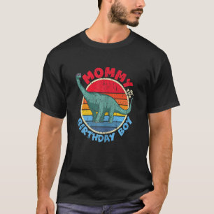 Womens Boy Birthday I Mommy I Brachiosaurus I Fami T-Shirt