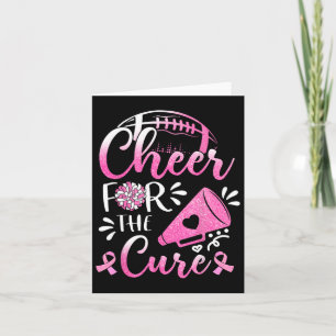 Womens Breast Cancer Awareness Cheer For The Cure Card