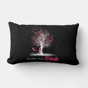 Womens Breast Cancer Awareness, In October We Wear Lumbar Pillow