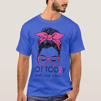 Womens Breast Cancer Awareness Pink Glasses Ribbon T-Shirt
