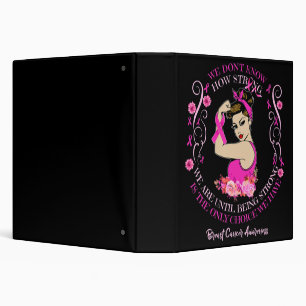 Womens Breast Cancer Awareness Ribbon T-Shirt177 Binder