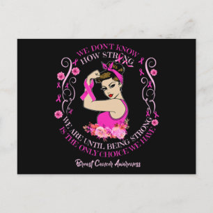 Womens Breast Cancer Awareness Ribbon T-Shirt177  Postcard